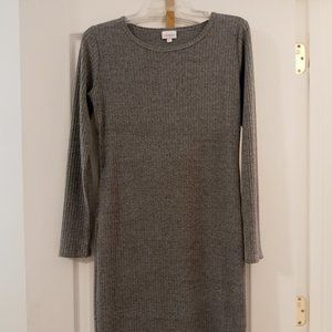 LuLaRoe LS Gray dress